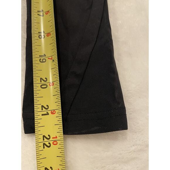 Gymshark Leggings Legacy Black 7/8 Leggings Stretch XS Pockets Mesh Nylon Gym - Picture 4 of 6